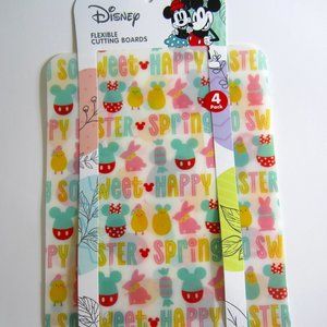 Disney Mickey Easter Spring 4 Pack Big Flexible Cutting Boards